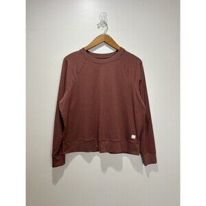 Vuori Halo Crew Women’s Small Rosewood Long Sleeve Top Pullover Shirt Dreamknit